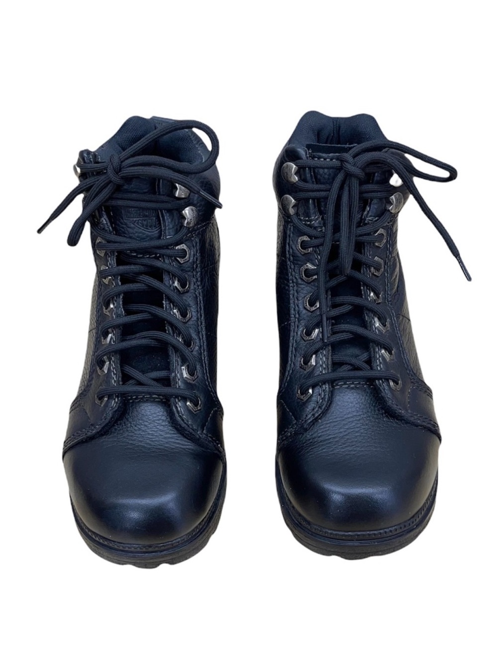 HARLEY-DAVIDSON Black Ladies Lace Up Ankle Boots Size 8.5 - Picture 8 of 16